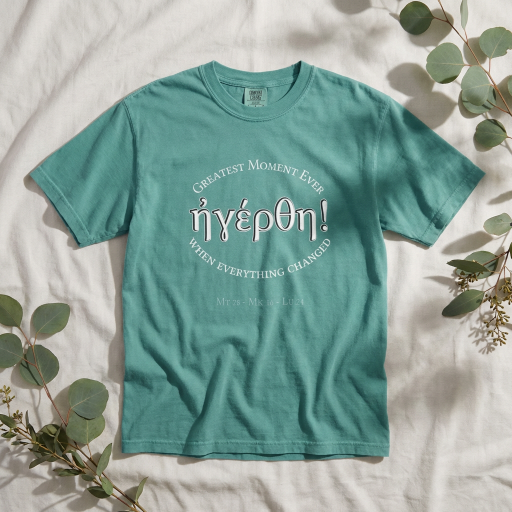 He is Risen! (Greatest Moment Ever) Garment-Dyed T-shirt