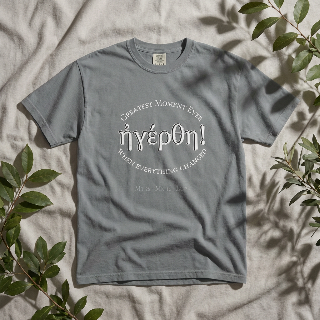 He is Risen! (Greatest Moment Ever) Garment-Dyed T-shirt