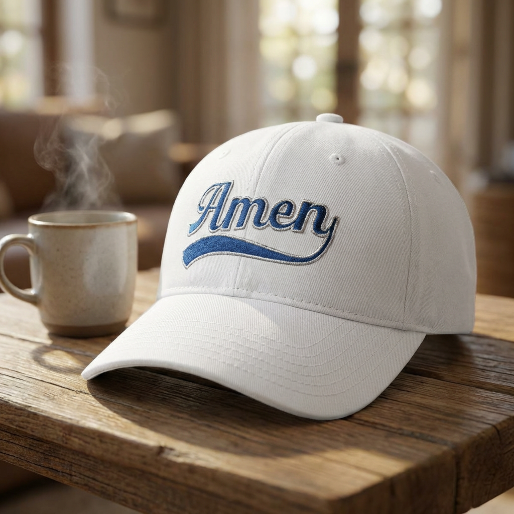 Amen Embroidered Low Profile Baseball Cap