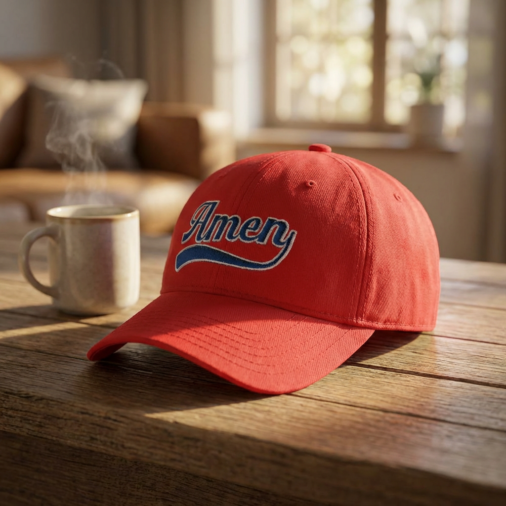 Amen Embroidered Low Profile Baseball Cap