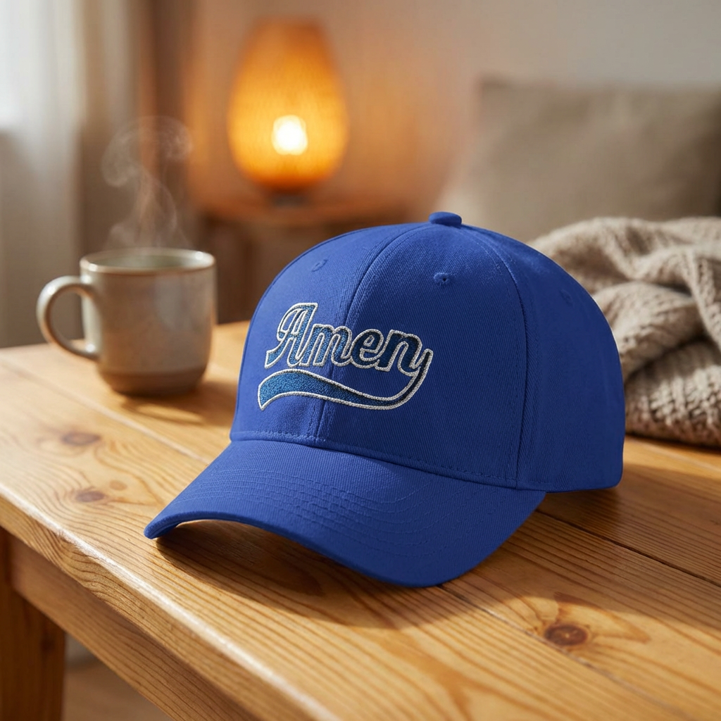 Amen Embroidered Low Profile Baseball Cap