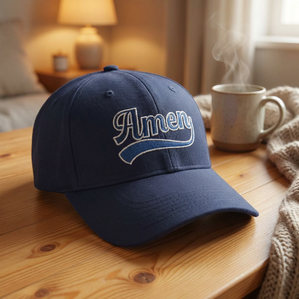 Amen Embroidered Low Profile Baseball Cap