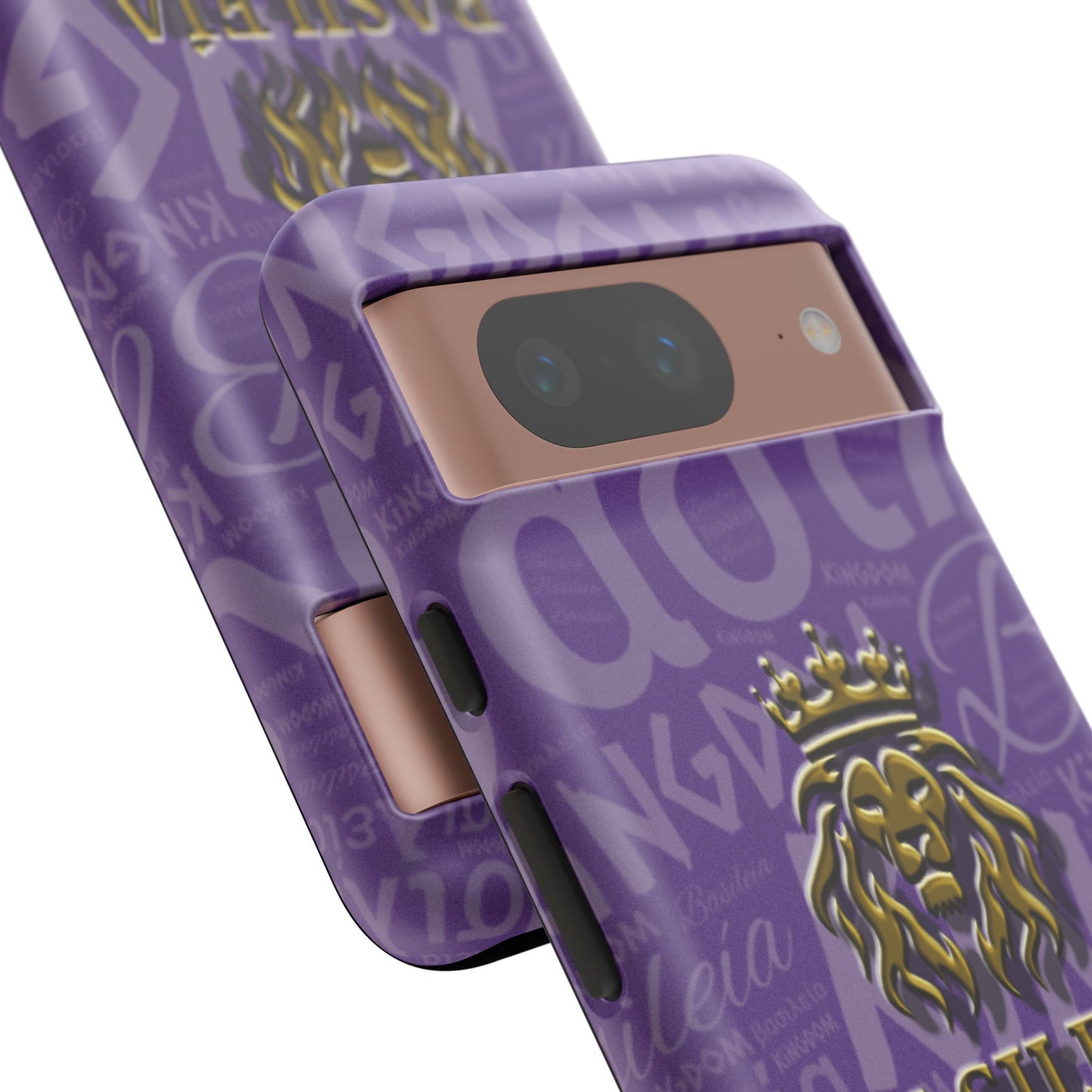 Kingdom of God "Basileía" Google Pixel Purple/Gold Tough Cases (Google Pixel 5, 5G, 6, 6 Pro, 7, 8 and 8 Pro)