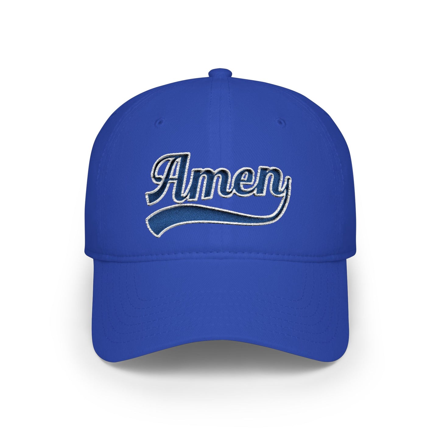 Amen Embroidered Low Profile Baseball Cap