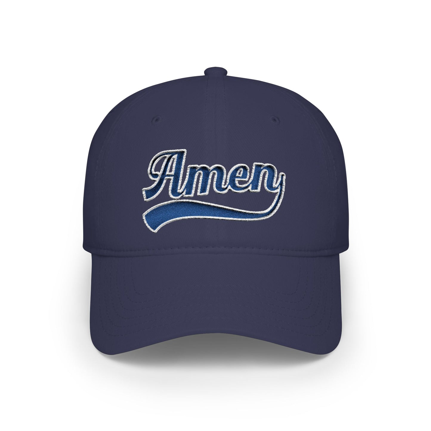 Amen Embroidered Low Profile Baseball Cap