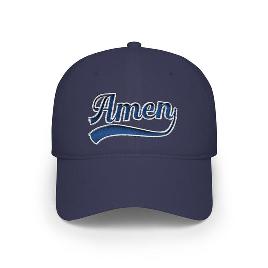 Amen Embroidered Low Profile Baseball Cap