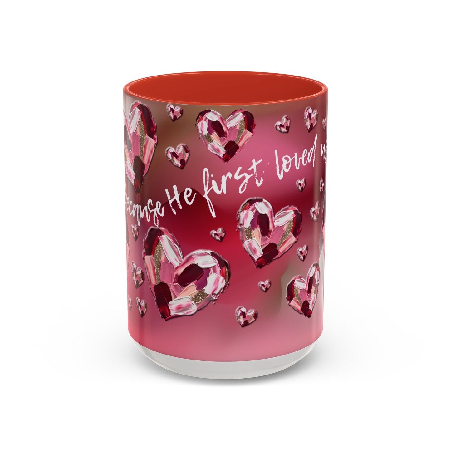 Red Hearts/1 John 4:19 Coffee Mug (11, 15oz)