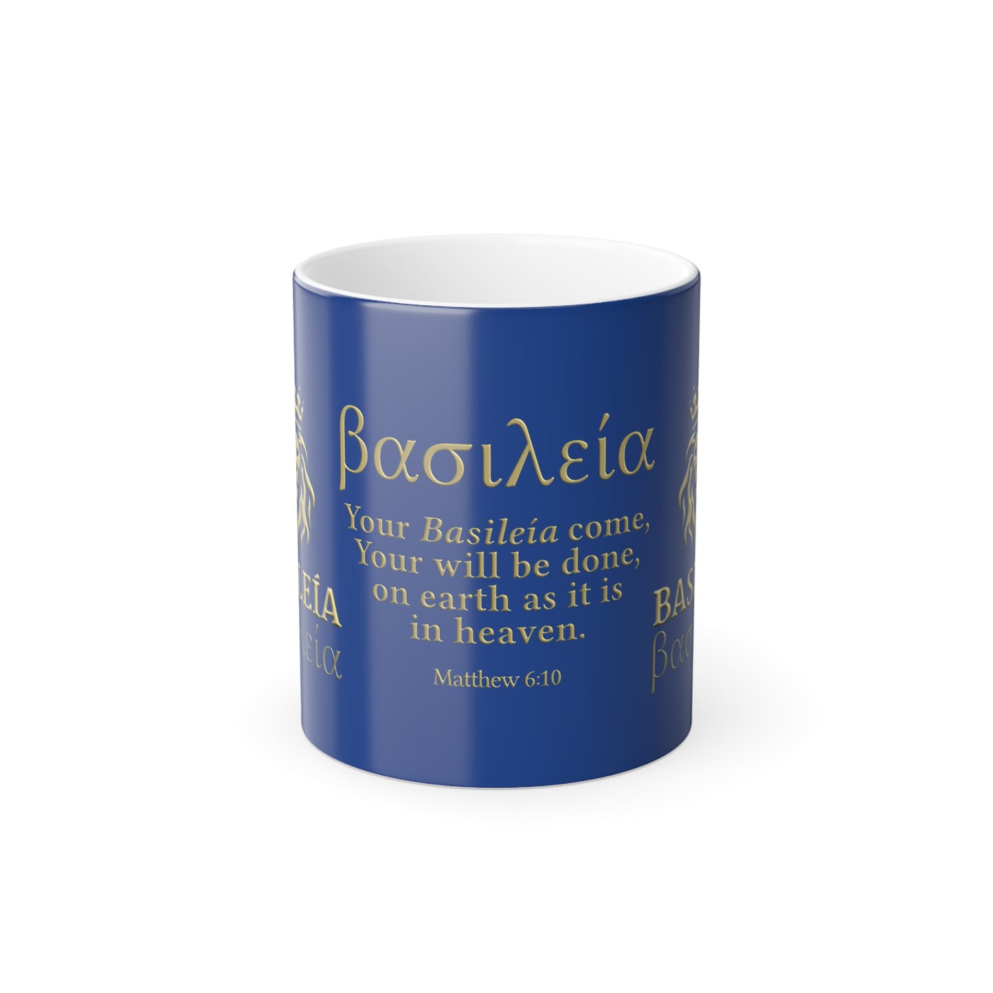 Basileía (God's Kingdom) Color Morphing Mug (Blue)