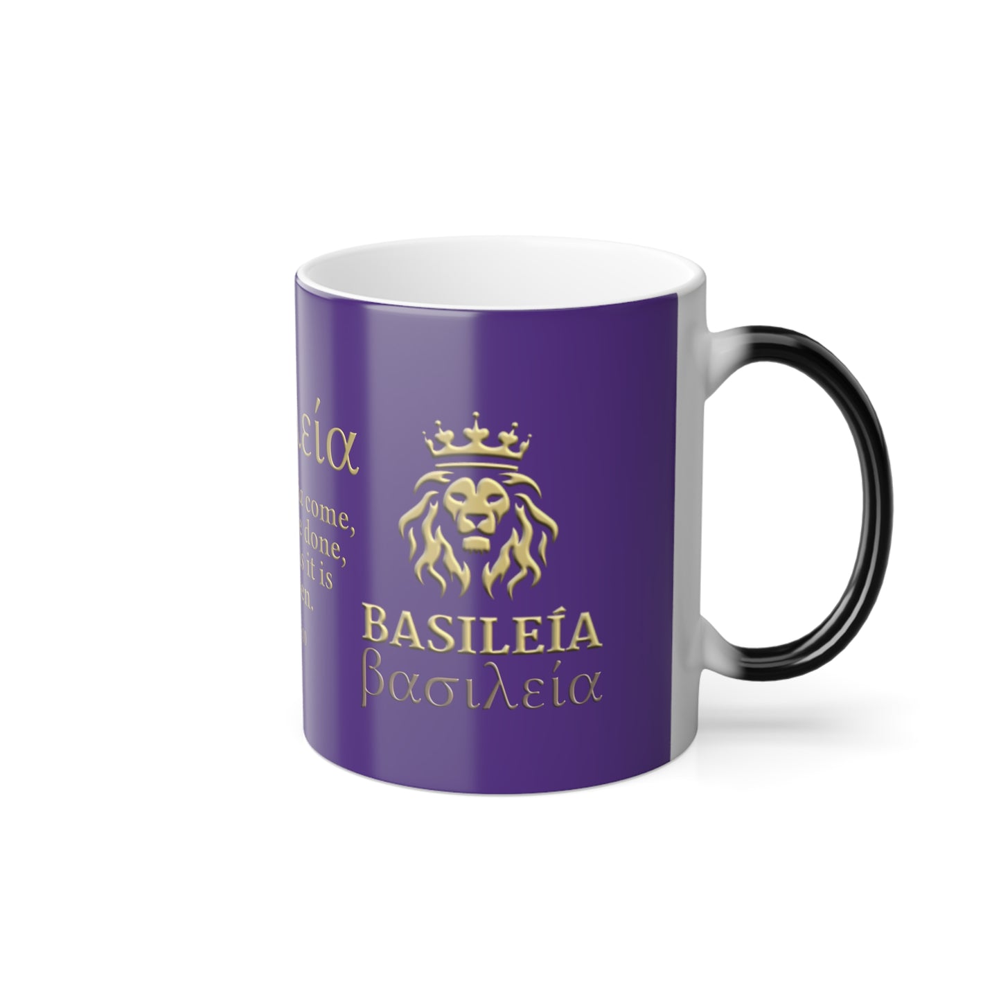 Basileía (God's Kingdom) Color Morphing Mug (Purple)