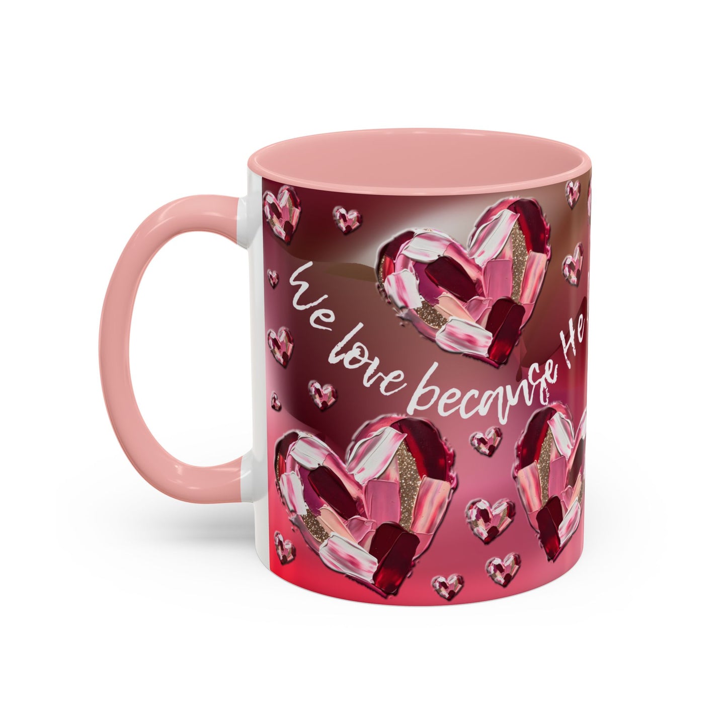 Red Hearts/1 John 4:19 Coffee Mug (11, 15oz)