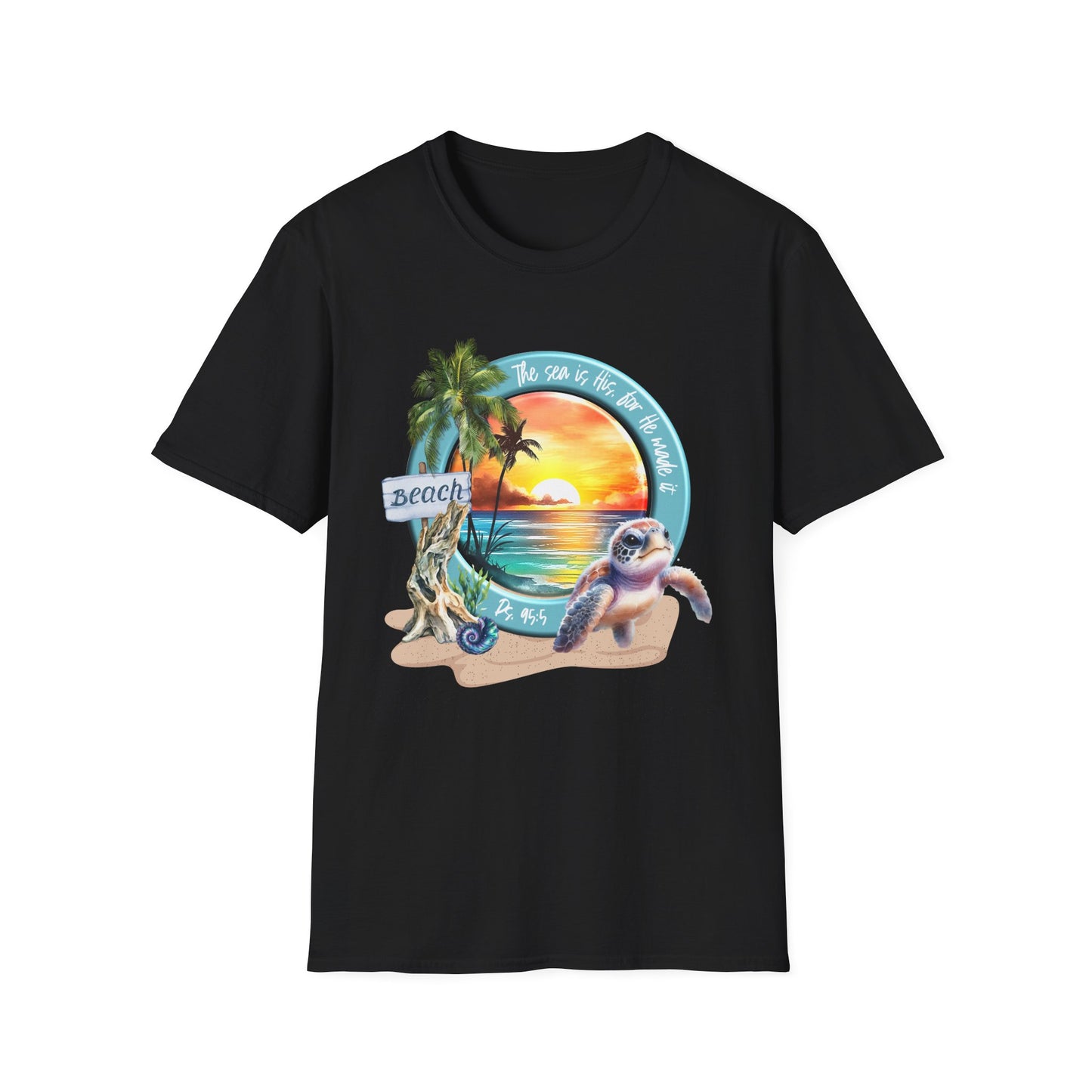 Psalm 95 Beach & Sea Softstyle T-Shirt