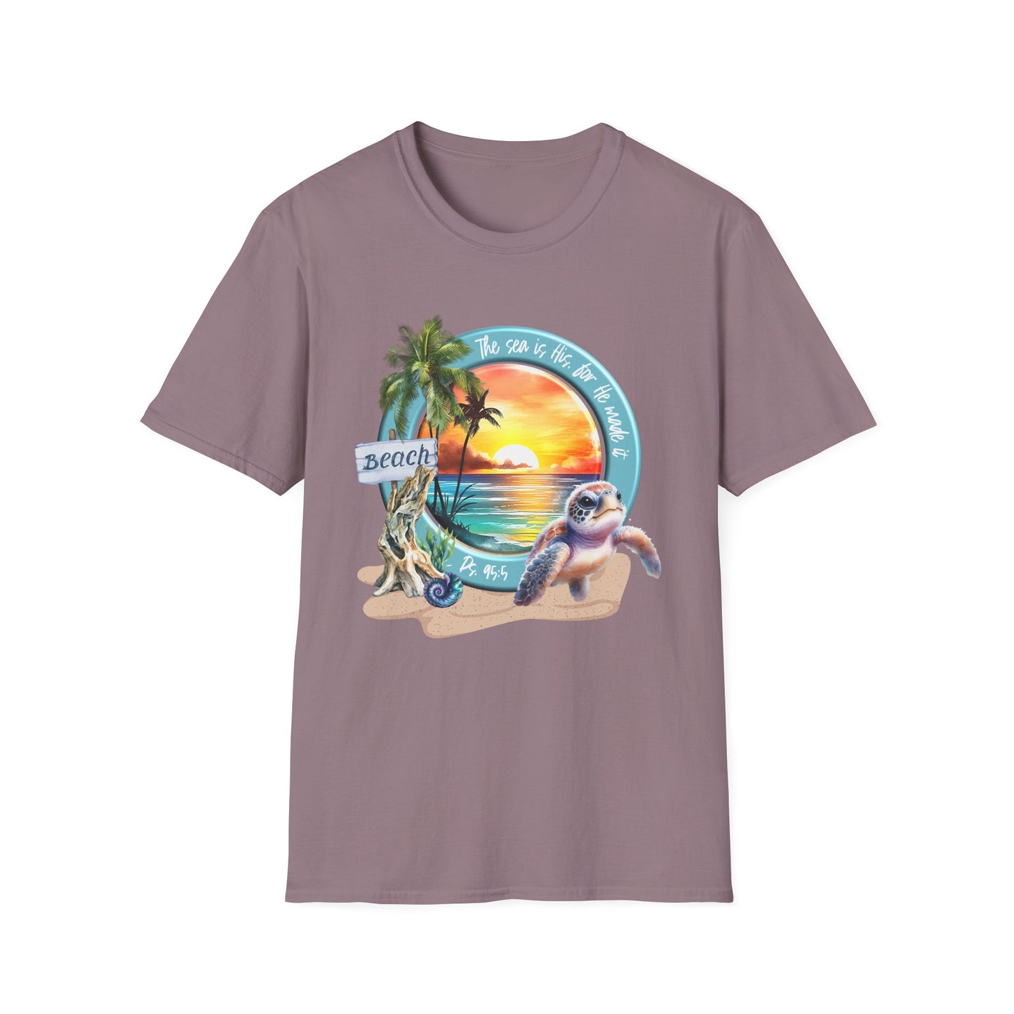 Psalm 95 Beach & Sea Softstyle T-Shirt