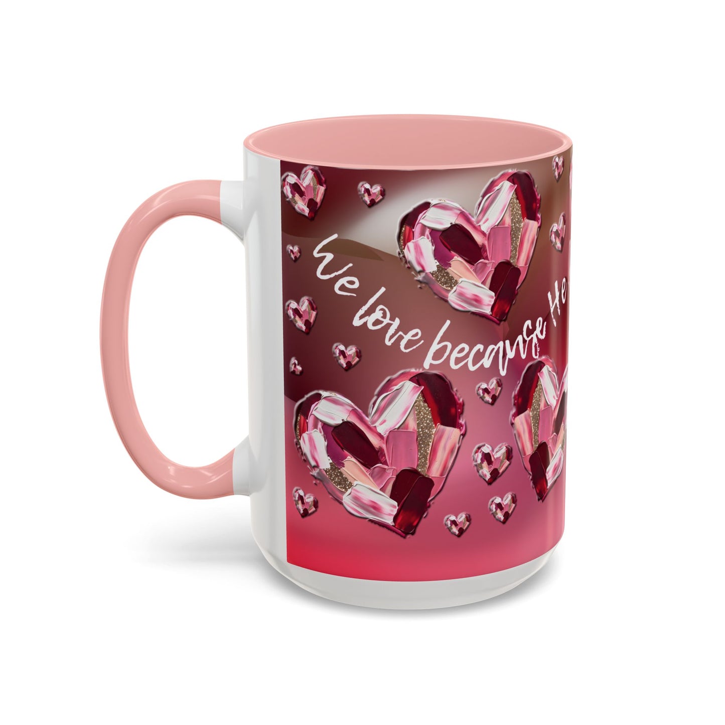 Red Hearts/1 John 4:19 Coffee Mug (11, 15oz)