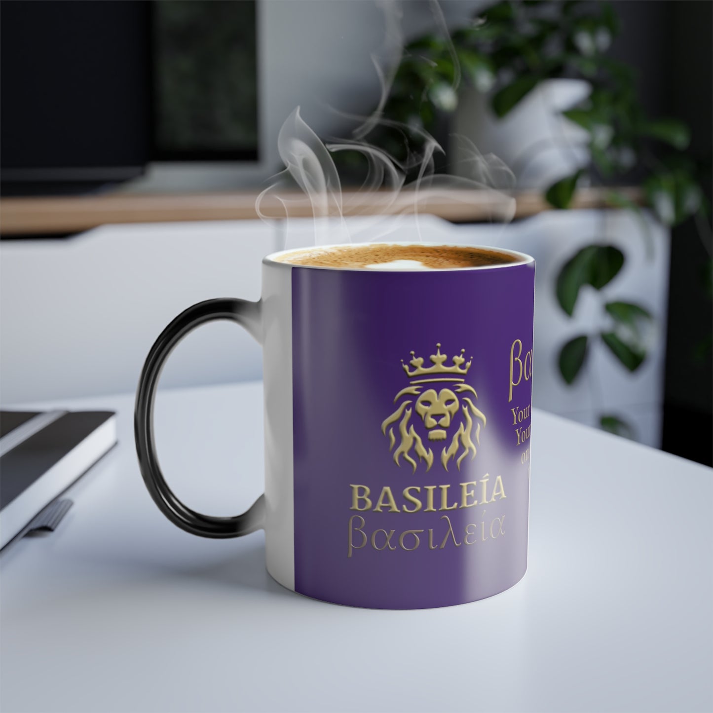 Basileía (God's Kingdom) Color Morphing Mug (Purple)