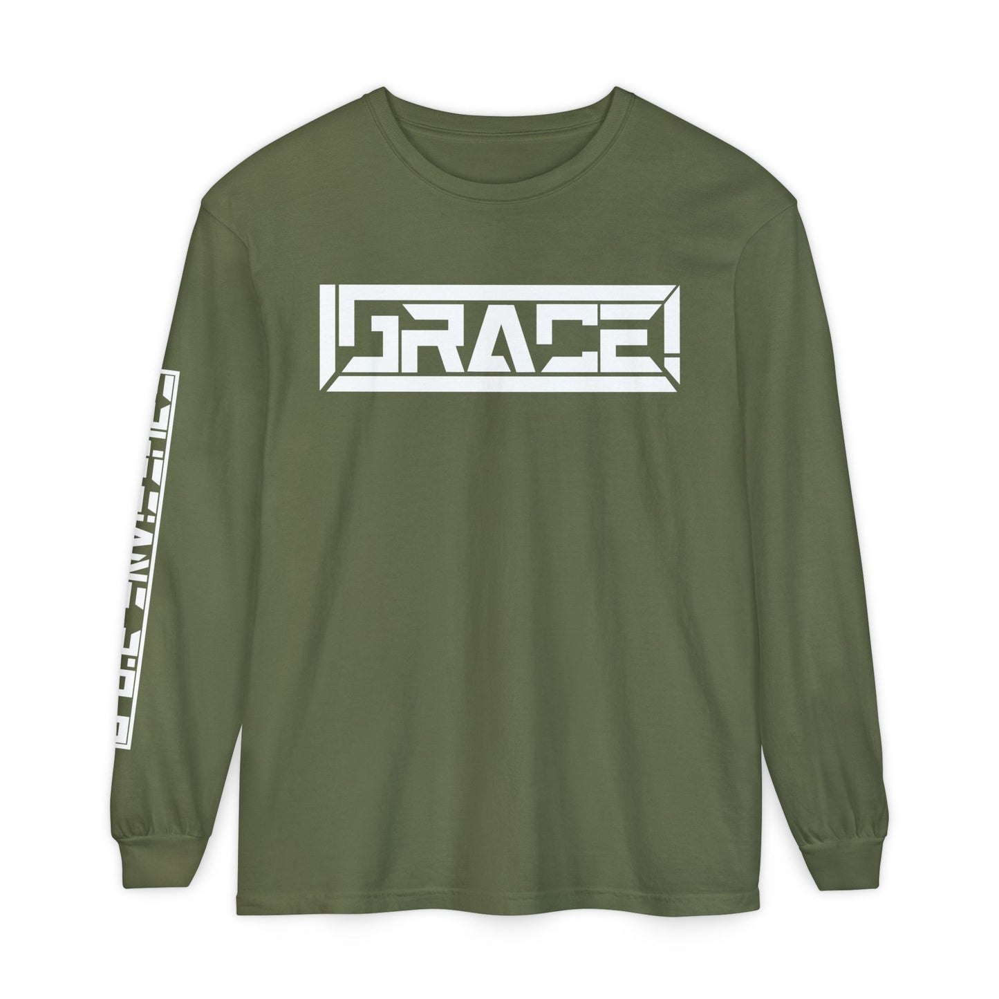 Grace (Ephesians 2:8-9) Garment-dyed Long Sleeve Tee