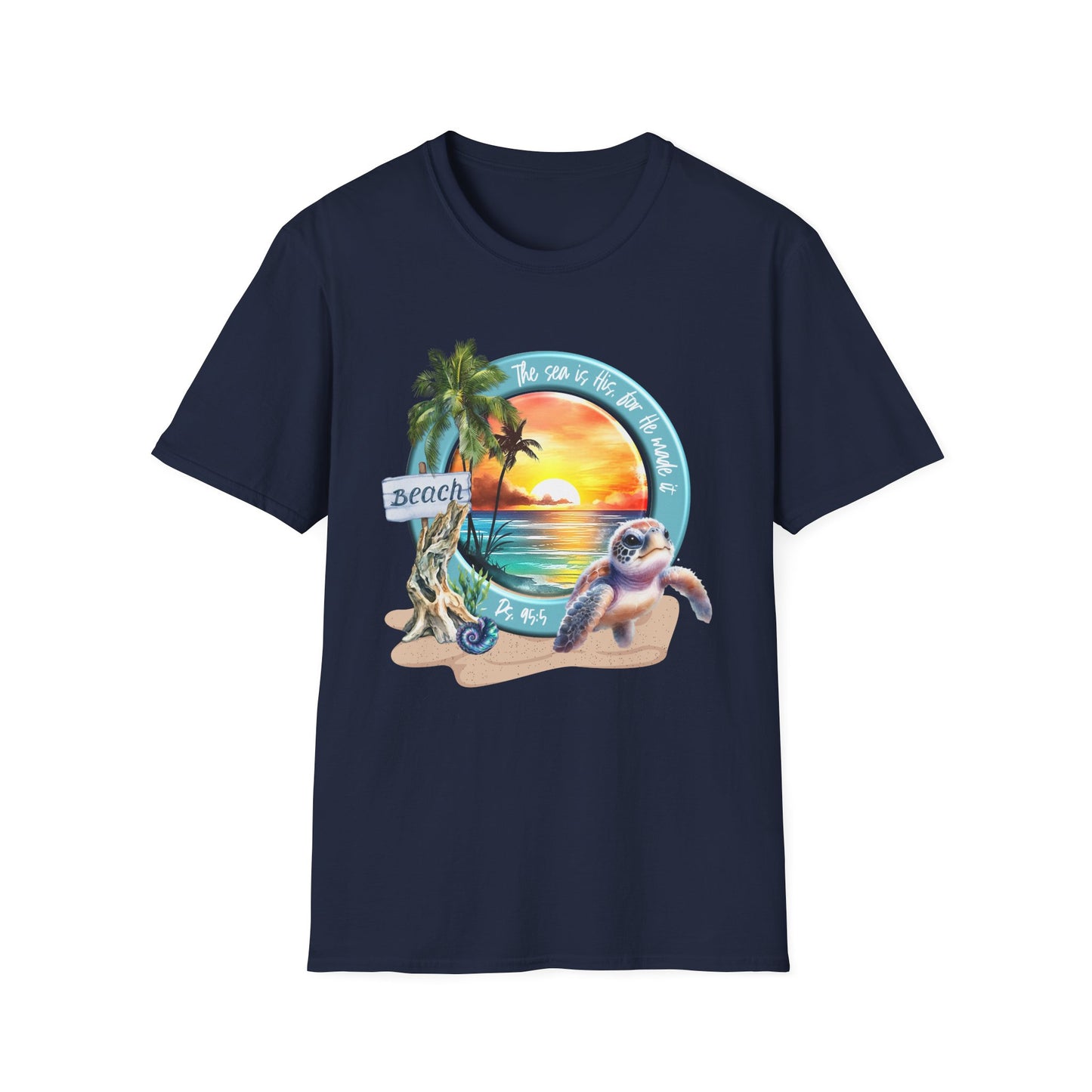 Psalm 95 Beach & Sea Softstyle T-Shirt
