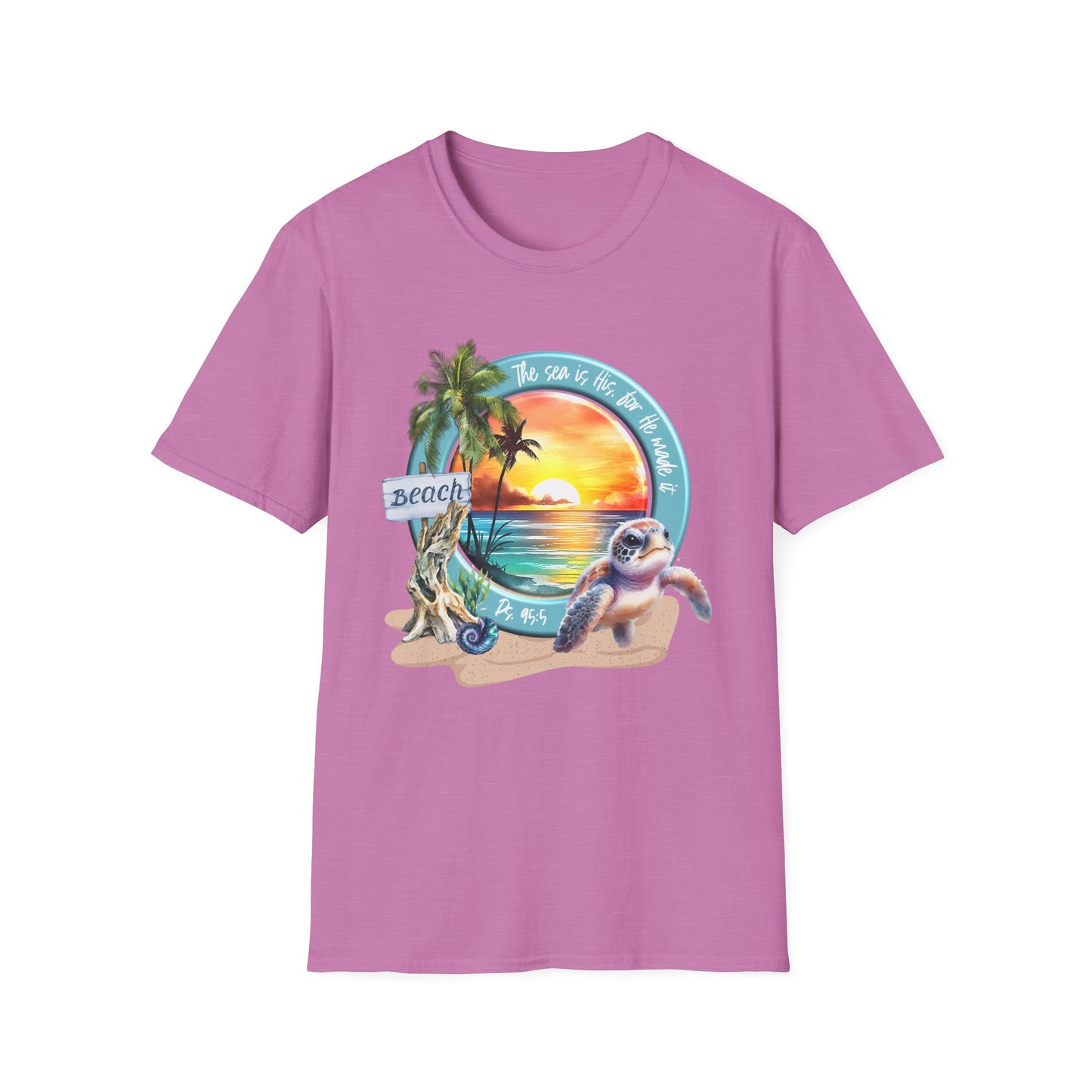 Psalm 95 Beach & Sea Softstyle T-Shirt