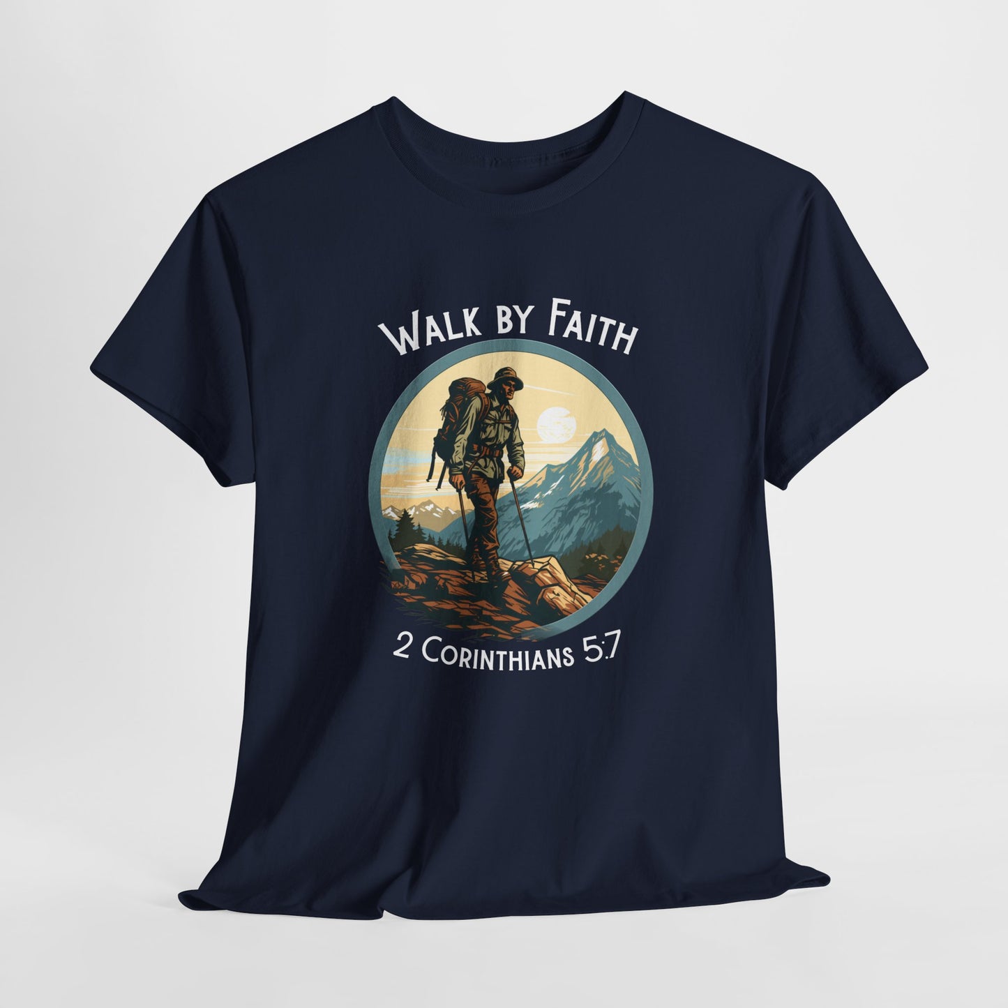 Walk by Faith Unisex Heavy Cotton Tee