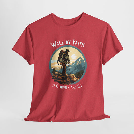 Walk by Faith Unisex Heavy Cotton Tee
